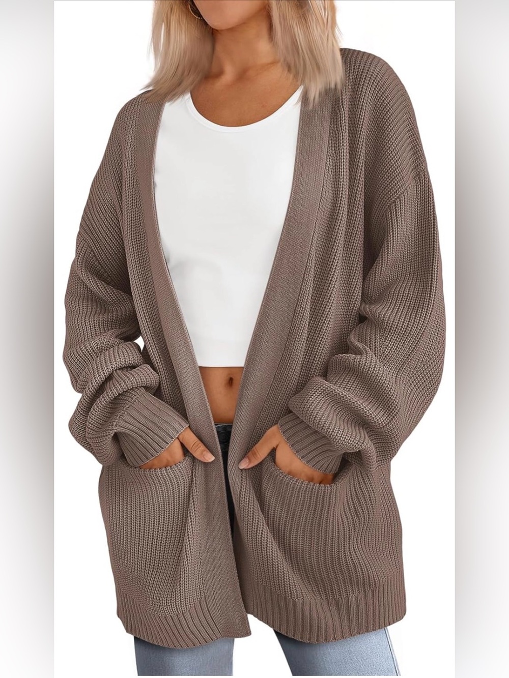🆕Open-Front Knit Cardigan Sweater for Women